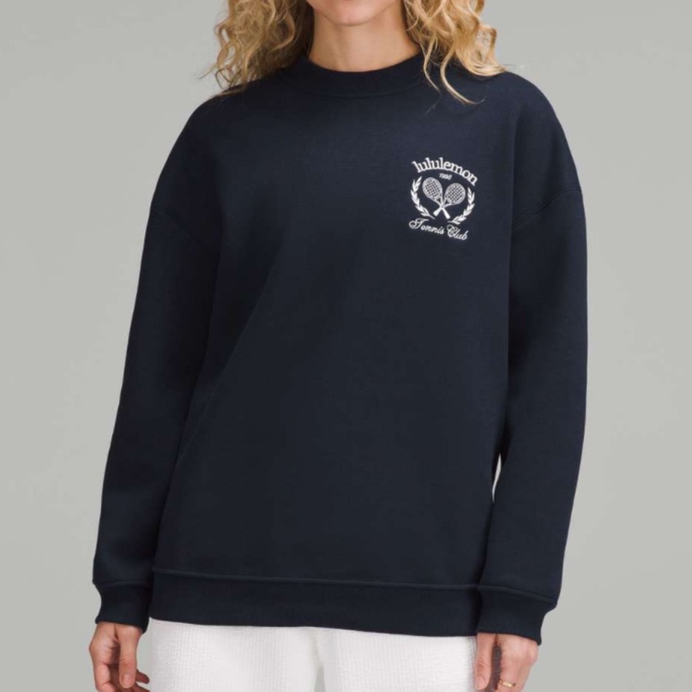 Lululemon Heavyweight Fleece Pullover *Tennis Club EUC Size Large - Picture 3 of 5